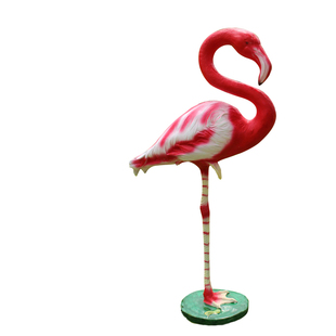 火烈鸟摆件落地大号玻璃钢雕塑户外花园装饰别墅庭院仿真动物摆设