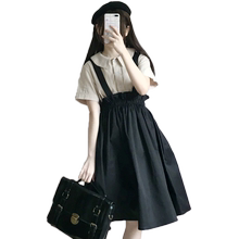 2020新款少女夏季日系软妹背带裙1