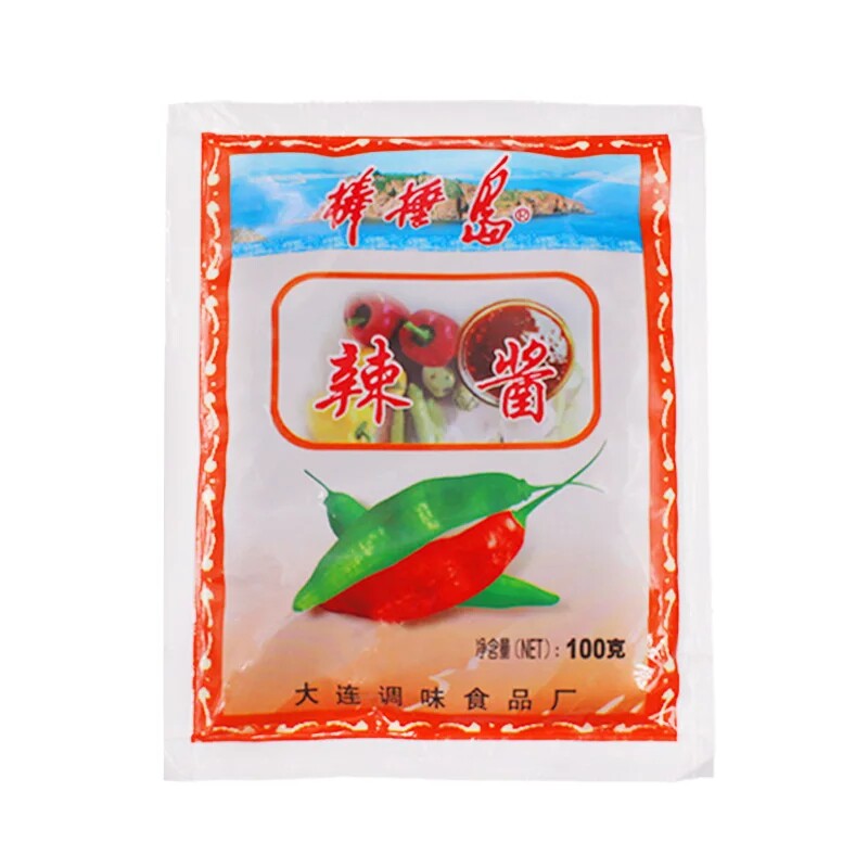 大连棒棰岛蒜蓉辣酱棒棰岛辣酱烧烤蘸料火锅酱东北特产10袋辣椒酱_虎窝淘