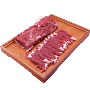 纯手切新鲜羊上脑肉片羊里脊火锅食材内蒙羔羊北京牛街满包邮闪送