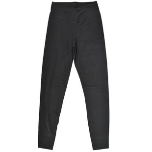 雅尔香秋冬新款女士薄款中高腰黑色网纱打底裤拉绒光面保暖裤