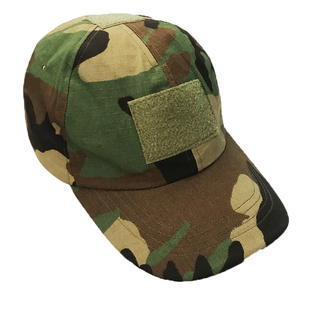 Woodland Pattern四丛迷彩棒球帽USMC海军陆战队风格魔术贴鸭舌帽