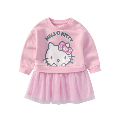 HelloKitty女童连衣裙卫衣裙