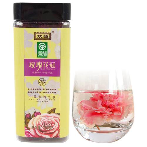 玫源2026头期花平阴玫瑰花冠茶30g罐装食用干大朵泡水正品济南