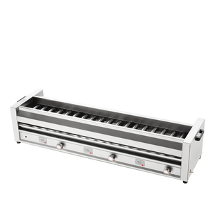 黑金刚管烧烤炉无烟商用天燃煤液化气摆摊大型烤羊肉串机生蚝炉子