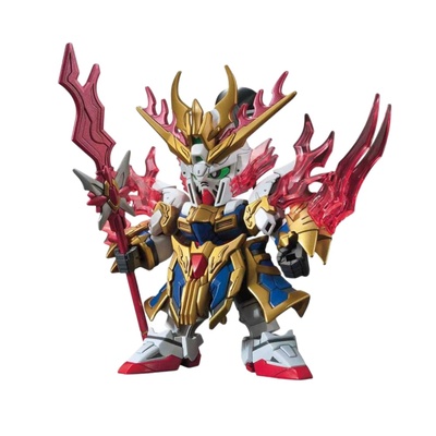 万代三国创杰传赵云吕布拼装模型