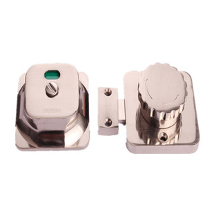 蒂斯林纳卫生间隔断五金配件/德高/加厚红绿指示门锁/插销指示锁