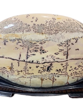 水墨招财奇石写意风书房摆件