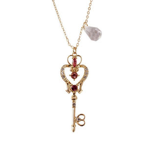 MUMU良品 日系美少女战士时空钥匙透明吊坠cos项链长款动漫周边