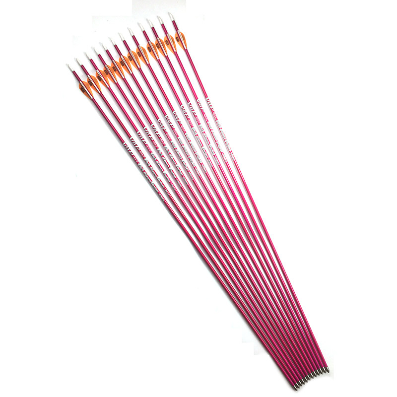 V3碳箭 V3粉色 VAP粉红箭杆4.2mm内插靶箭头 反曲箭杆 反曲弓专用