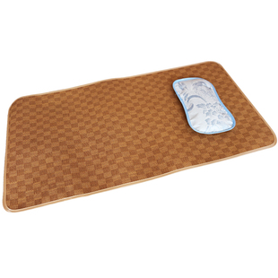 定做夏季凉席尺寸订做子母床沙发垫幼儿园午休床藤席双面冰丝席