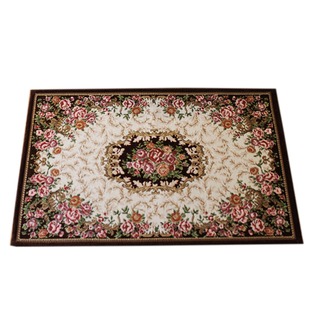 馨采多尼尔欧式提花布艺地垫门厅垫卧室客厅进门防滑脚垫入户门垫