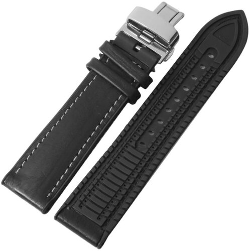 真皮手表带硅胶防水橡胶表带男代用万国 天梭 欧米茄 沛纳海表带