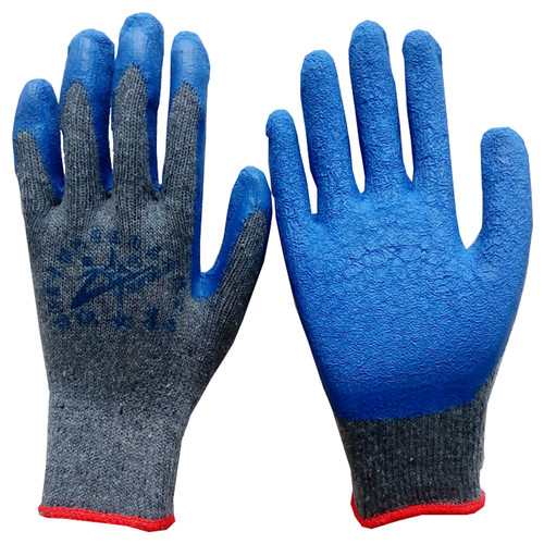 耐磨防滑工地手套乳胶皱纹涂挂浸建筑劳保手套