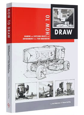 预售 How to Draw 进口艺术 产品概念手绘教程 Scott Robertson 国际工业设计教程产品设计透视教学【中商原版】