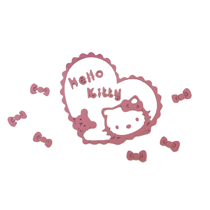 kitty亚克力儿童房温馨卡通墙贴
