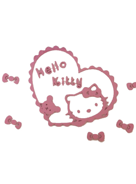 kitty亚克力儿童房温馨卡通墙贴