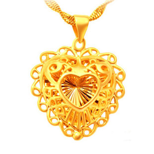 送戒指镀黄金色项链女久不掉色首饰假黄金正品越南沙金吊坠欧币