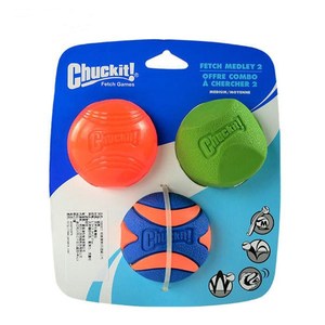 进口petmate经典弹球三球套装狗狗弹力球狗狗耐咬发声球