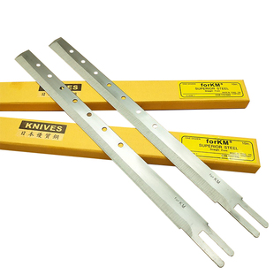 日本进口锋钢电剪刀片8寸10寸12寸裁床刀片有孔电剪裁布直刀波浪