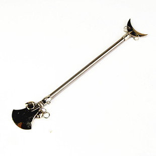 1:6冷兵器武器模型 沙僧禅杖沙和尚鲁智深日月铲水磨禅杖兵人配件