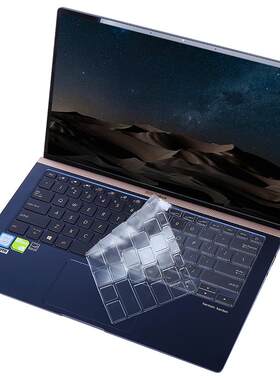 华硕A豆14 ADOL13U笔记本键盘膜透明全覆盖vivobook14/15 V4000F V5000电脑保护贴膜S4300 S5300防尘罩防水垫