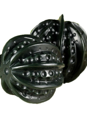 核桃把件籽料手球天然新疆和田玉