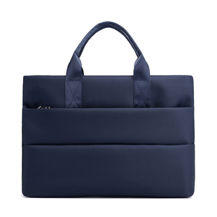 手提文件袋资料袋帆布公文包商务包男女公事包工作会议袋定制Logo