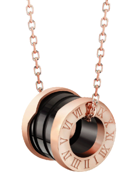 日韩简约18k玫瑰金女陶瓷情侣