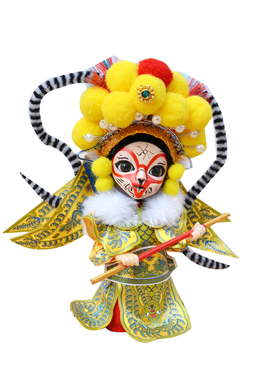 卡通人偶京剧脸谱礼品摆件