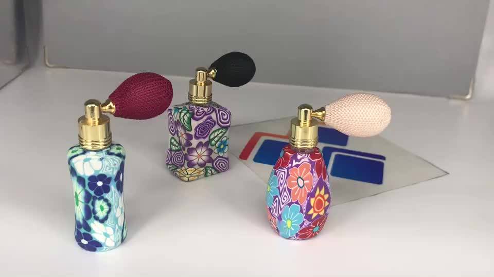 1215ml Atomizer Bulb Glass Perfume Colorful Polymer Clay Perfume