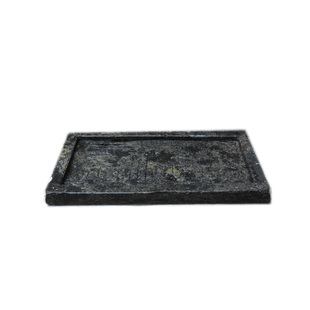 山野选集 紫云青石水盘微景盘 不规则石盘爬虫两栖乌龟澡盘食盆