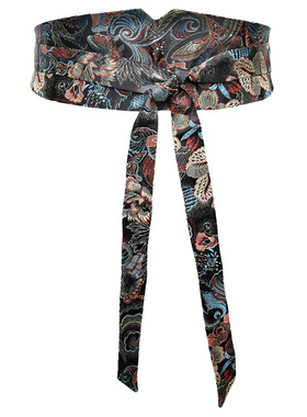 腰封女刺绣布装饰搭配裙子小众
