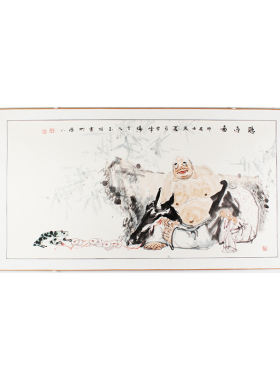 祝寿佛像山东省美协名人国画