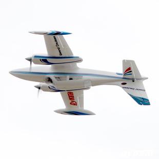 Dynam迪乐美 Cessna310翼展1.3m双发正反桨像真机电动遥控固定翼