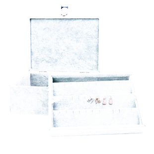 首饰盒双层大容量全封盖耳钉戒指手镯手链冰花绒收纳盒女朋友礼品