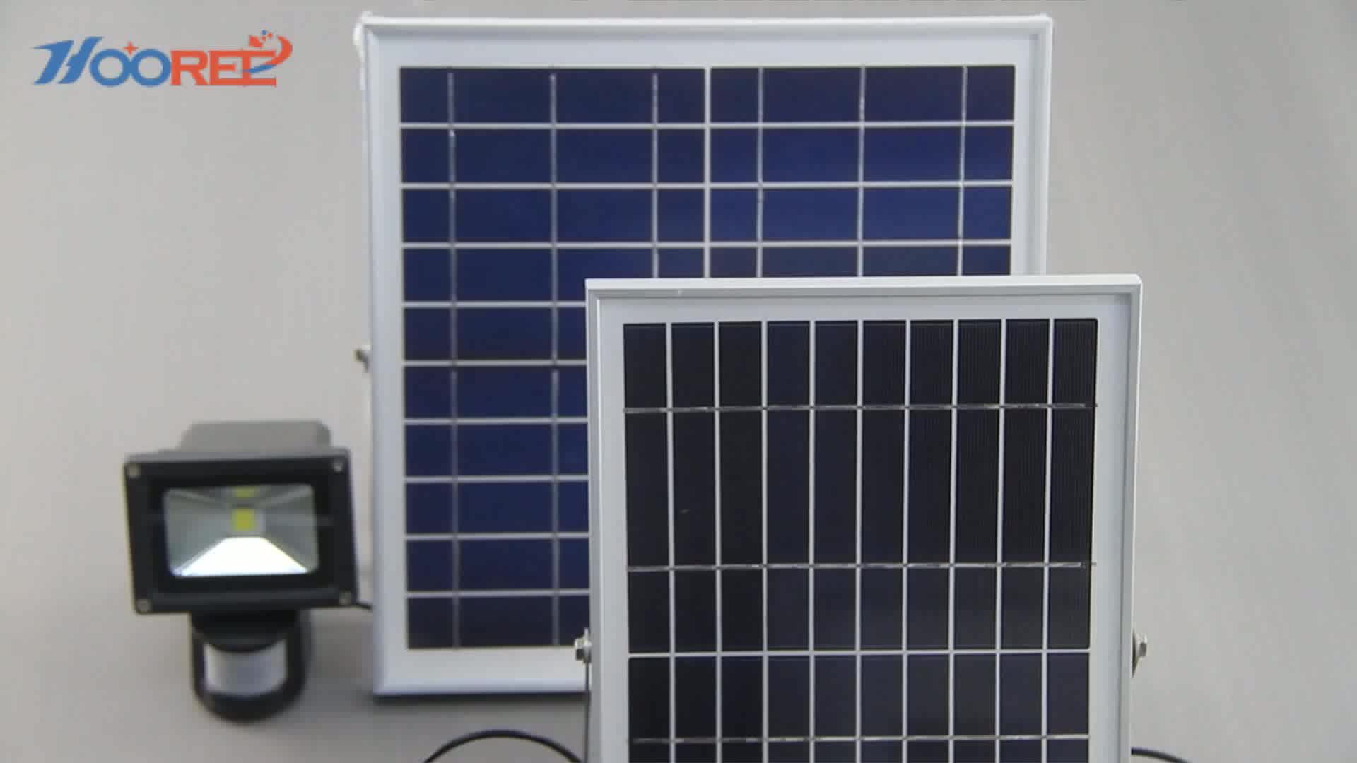 Solar Powered 10w Integrated Led Flood Light Outdoor Square