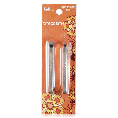 日本KAI贝印拔眉毛夹不锈钢镊子拔毛假睫毛钳正品修胡子眉夹胡须