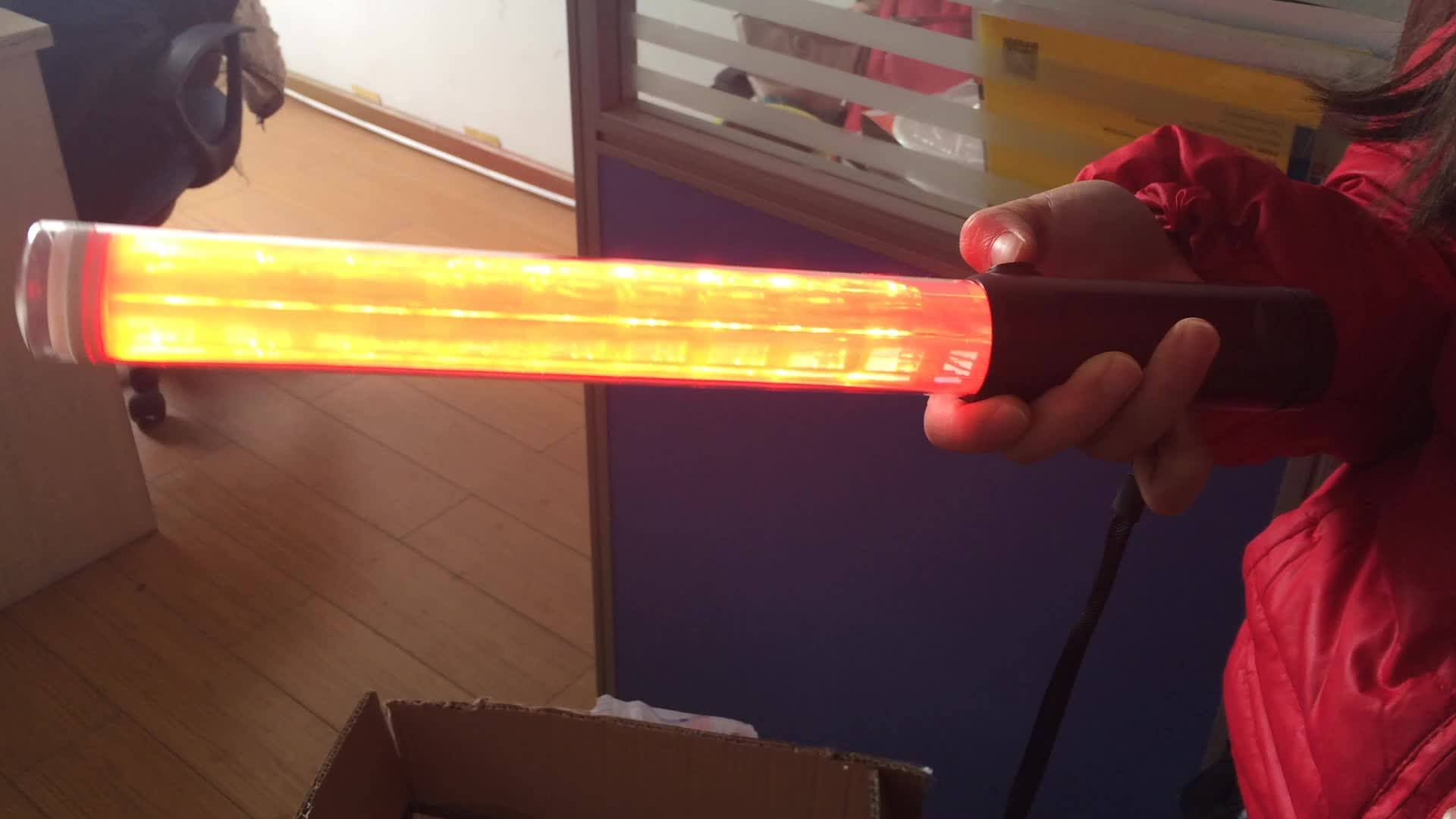 Led Rechargeable Traffic Safety Baton Police Torch Light Traffic Control Safety Light Sticks