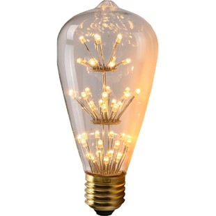 彩色七彩灯泡微亮暗室内装饰LED创意个性E27大螺口灯泡