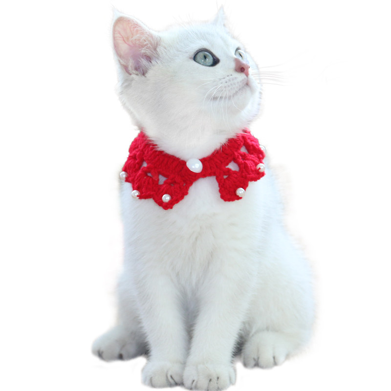 宠物猫咪狗狗珍珠项圈假领子可爱
