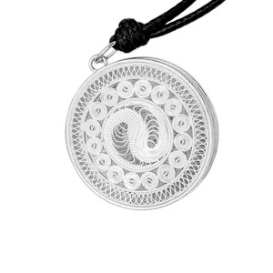 手工纯银吊坠太极太阳999足银平安坠项坠钥匙扣精品民族风 送礼物