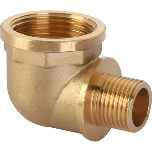 全铜加厚4分内外丝弯头6分管古90度大转小变径接头水管燃气管配件