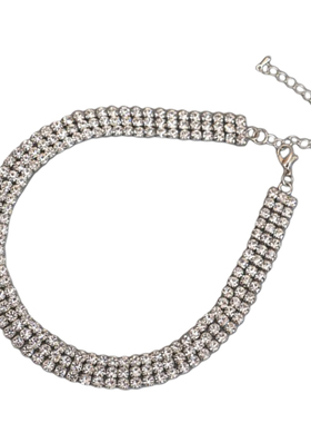 欧美潮人个性百搭超闪女学生颈链