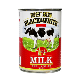 黑白淡奶 荷兰菲仕兰港式丝袜奶茶专用炼乳烘焙原料全脂淡奶商用