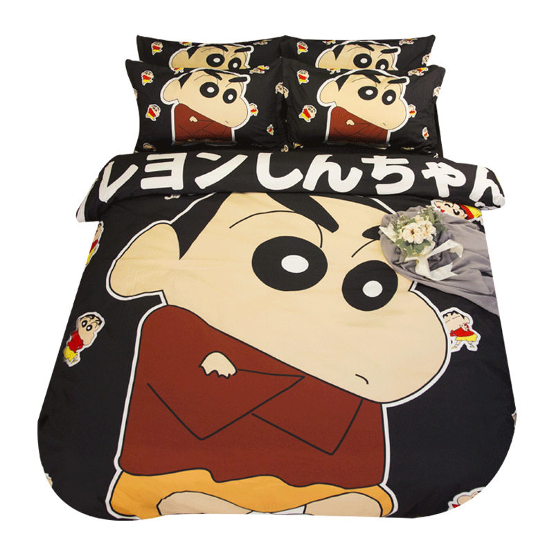 卡通动漫蜡笔小新儿童四件套