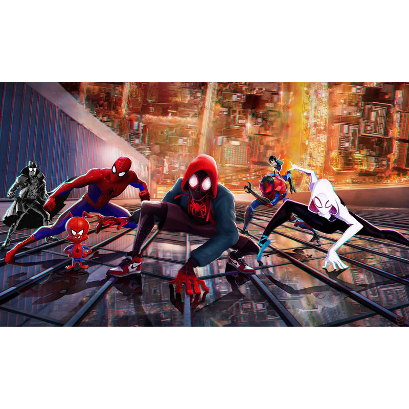 蜘蛛侠电影海报墙贴纸平行纵横宇宙墙壁画超大挂画女格温迈尔斯