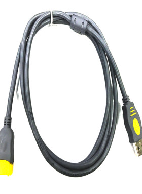 晶华 高速灰色打印线USB2.0数据线软 带屏蔽磁环1.5m至10米京华