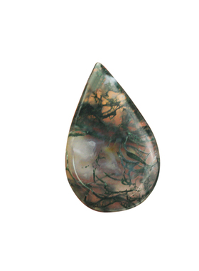 天然水滴树叶女士坠子红玛瑙红绳