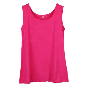 新款女纯棉大码背心宽松下摆加肥显瘦无袖衫宽肩带打底外穿吊带